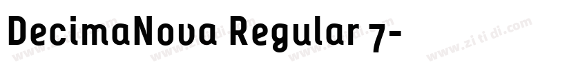 DecimaNova Regular 7字体转换